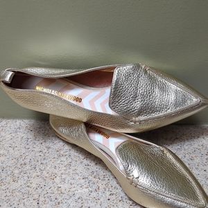 Nicolas Kirkwood gold flats